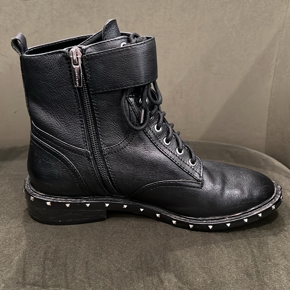 Vince Camuto Talorini Leather Combat Boots - Picture 8 of 13